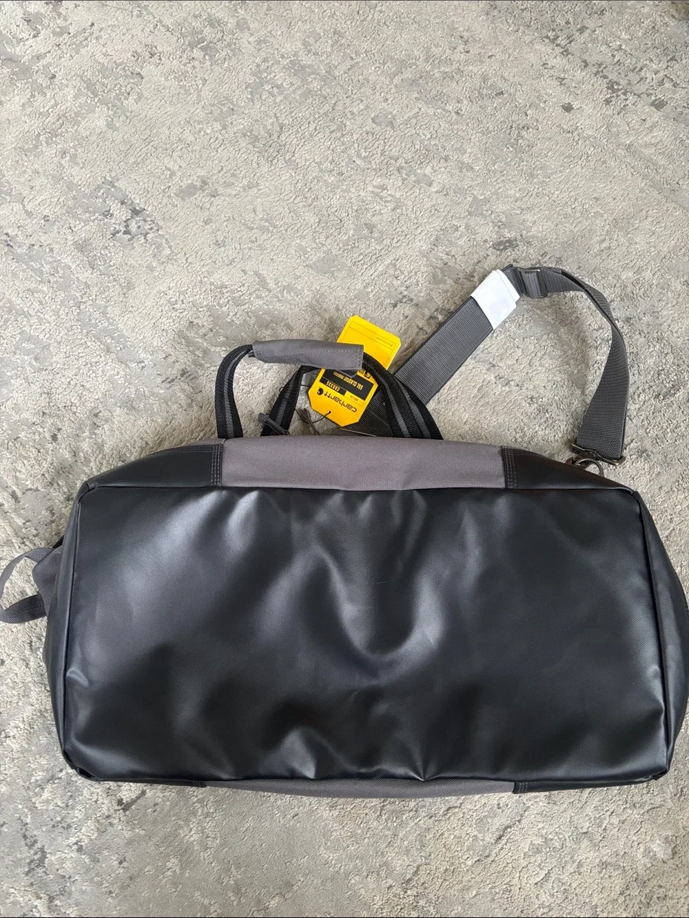 Carhartt Gray Men's Canvas Duffel with Adjustable Shoulder Strap